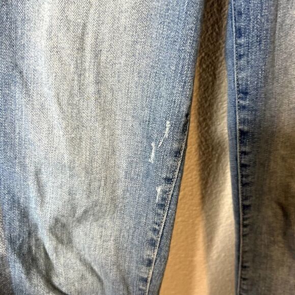 Paige Hoxton Ankle Skinny Jeans in Silver Tux Stripe Size 27 - Picture 3 of 7